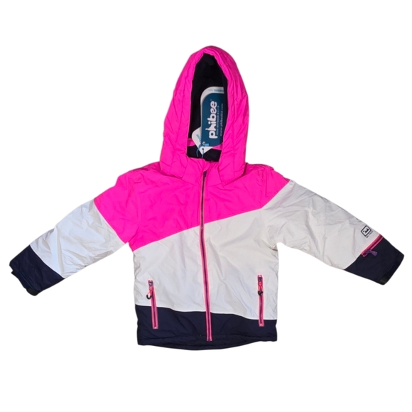 PHIBEE-Girls Ski Jacket Waterproof Snow Jacket Breathable Size 9/10 NWT - Picture 3 of 6